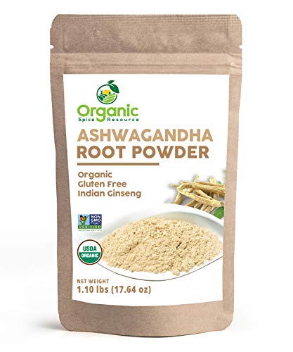 Organic Ashwagandha Root Powder  226 gram | Lab Tested for Purity | Resealable Kraft Bag, Non-GMO, Indian Ginseng, Withania Somnifera -100% Raw from India, by SHOPOSR