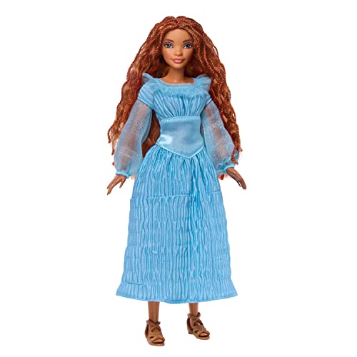 Disney the Little Mermaid Ariel Fashion Doll on Land In Signature Blue Dress, Toys Inspired by Disney's the Little Mermaid