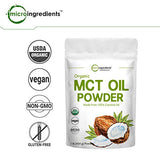 Micro Ingredients Organic MCT Oil Powder,1 Pound(16 Ounce), C8 MCT Oil for Coffee Creamer, Delicious for Tea, Smoothie, Drink and Beverage, No GMOs, Keto Diet and Vegan Friendly.