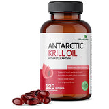 Futurebiotics Antarctic Krill Oil 1000mg with Omega-3s EPA, DHA, Astaxanthin and Phospholipids - 100% Pure Premium Krill Oil Heavy Metal Tested, Non GMO – 120 Softgels (60 Servings)
