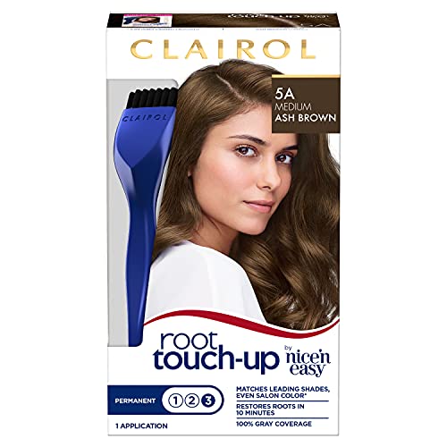 Clairol Root Touch-Up by Nice'n Easy Permanent Hair Dye, 5A Medium Ash Brown Hair Color, Pack of 1