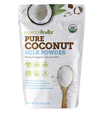 Essenzefruits Pure Organic Coconut Milk Powder - Premium Maltodextrin Free, No Sugar Added, Dairy Free, USDA Organic, Vegan, Keto & Paleo Friendly, No Additives, Pre Biotic Fibers, 27 Servings - 8 Oz