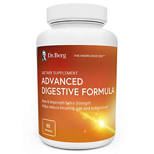 Dr. Berg's Advanced Digestive Formula Extra Strength - Contains Both Apple Cider Vinegar Powder + Betaine Hydrochloride - Helps Healthy Digestion, Helps Reduce Gas and Bloating - 90 Capsules