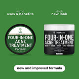 Four-in-One Acne Treatment, Exfoliating Sulfur Acne Face Wash, Bentonite Clay Face Mask & Acne Spot Treatment, Pore Clarifying Facial Scrub for Adult, Teens, Women, & Men, 500+ Treatments by TreeActiv