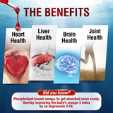 2 Boxes] LABO Nutrition Perfect Krill EX Antarctic Krill Oil Intensive Omega 3 Phospholipid for Brain Heart Joints