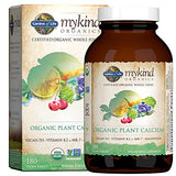 Garden of Life mykind Organics Plant Calcium Supplement Made from Whole Foods with Magnesium, Vitamin D as D3, and Vitamin K as MK7 for Bone Health, Teeth & Joint Support, Gluten-Free - 60 Day Count