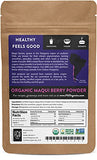 Organic Maqui Powder | 4oz Resealable Kraft Bag | 100% Raw From Chile | by FGO