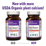 New Chapter Calcium Supplement – Bone Strength Whole Food Organic Calcium with Vitamin K2 + D3 + Magnesium, Vegetarian, Gluten Free - 120 Count (40 Day Supply)