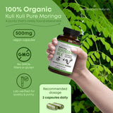 Organic Moringa Capsules – Lactation Supplement for Increased Breast Milk + Infant Nutrition Boost – Sustainably Sourced Moringa for Postnatal Breastfeeding Support – 500 mg Vegan Capsules 120 ct.