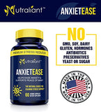 #1 Anxiety Relief Supplements - Stress Relief Pills - B Vitamins, GABA, Ashwagandha, Chamomile + Best Nootropic Formula Capsules to Fight Worry + Panic Attacks & Enhance Positive Mood & Peace of Mind