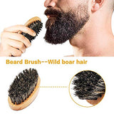 Beard Kit for Men Grooming & Care W/Beard Wash/Shampoo,2 Packs Beard Growth Oil,Beard Balm Leave-in Conditioner,Beard Comb,Beard Brush,Beard Scissor 100% Pure & Organic Beard Growth Kit