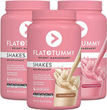 Flat Tummy Meal Replacement Shake – Vanilla, 20 Servings - Plant Based Protein Powder for Women - Vegan, Gluten Free, Dairy Free – Vitamins & Minerals – Keto-Friendly Shakes for Weight Management