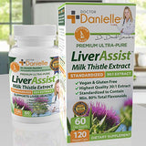 Best Liver Supplements with Milk Thistle - Organic Liver Cleanse Detox & Cleanse - Liver Support for Men and Women - Liver Detox Cleanse Repair - 120 Capsules by Dr. Danielle