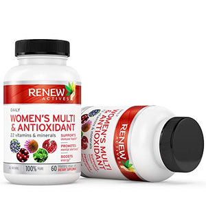 #1 Best MAX Potency Women's Daily Vitamin & Antioxidant! We Deliver 100% of Your Daily Vitamin & Mineral Values to Bridge Your Nutrition Gap - Feel The Difference or Your Money Back!