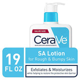 CeraVe SA Lotion for Rough & Bumpy Skin | 19 Ounce | Vitamin D, Hyaluronic Acid, Salicylic Acid & Lactic Acid Lotion | Fragrance Free