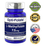 L Methylfolate 7.5 mg | 60 Capsules | Optimized and Activated | Non-GMO, Gluten Free | Methyl Folate, 5-MTHF | by Opti-Folate
