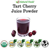 Organic Tart Cherry Juice Powder - Joint Sleep Support Superfood Supplement - Mix In Drinks, Shakes, Smoothies, Recipes - Non GMO, Gluten Free, Vegan, Kosher - 1 lb