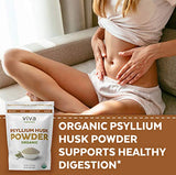 Organic Psyllium Husk Powder (1.5 lbs ) - Easy Mixing Fiber Supplement, Finely Ground & Non-GMO Powder for Promoting Regularity