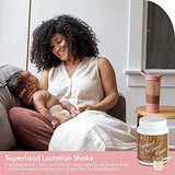 Boobie Body Superfood Protein Shake for Moms, Pregnancy Protein Powder, Lactation Support to Increase Milk Supply, Probiotics, Organic, Diary-Free, Gluten-Free, Vegan - Chocolate Bliss (23.3oz, 1 Tub)