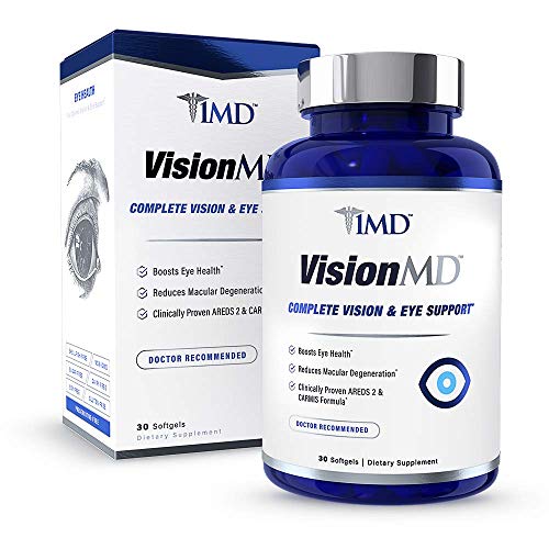 1MD VisionMD Eye Vitamin AREDS 2 - with OptiLut Lutein & Zeaxanthin | 30 Softgels