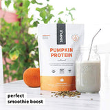 Sprout Living Simple Pumpkin Seed Protein Powder, 20 Grams Organic Plant Based Protein Powder without Artificial Sweeteners, Non Dairy, Non-GMO, Vegan, Gluten Free, Keto Drink Mix (1 Pound)