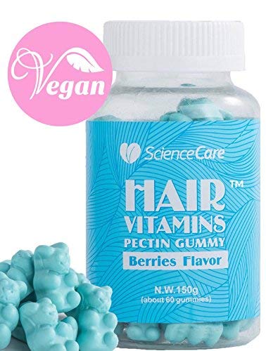 [Extra Strength] Science Care Hair Vitamin Gummy Bear Hair Vitamin Gummies with Biotin, Vitamin A 60 Gummies