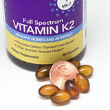 InnovixLabs Full Spectrum Vitamin K2 with MK-7 and MK-4, All-Trans Bioactive K2, 600 mcg K2 per Pill, Soy & Gluten Free, Non-GMO, 90 Capsules, Supports Healthy Bones & Arteries Vitamin K2 MK7 + MK4
