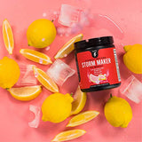 Inno Supps Storm Maker Pre Workout - Long Lasting Energy, Organic Caffeine & Yerba Mate, L-Citruline, Ashwagandha, Spectra, No Artificial Sweeteners, Vegan, Keto Friendly (Pink Lemon Rush)