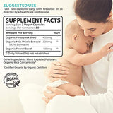 Organic Breastfeeding Supplement - Increase Milk Supply with Herbal Lactation Support - Aid for Mothers - Lactation Supplement - Organic: Fenugreek Seed, Fennel & Milk Thistle - 60 Vegan Capsules