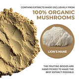 Real Mushrooms Lions Mane Powder (60 Servings) | Vegan, Gluten-Free, Organic Lions Mane Extract | Support Cognitive and Immune Health | Scientifically Verified for Active Compounds