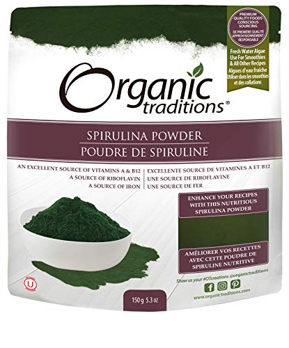 Spirulina Powder Organic Traditions 5.3 oz Bag