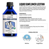Legendairy Milk® Organic Liquid Sunflower Lecithin - 12 fl. oz. - Certified Organic, Vegan, Gluten Free, Halal, Kosher and Non-GMO Project Verified