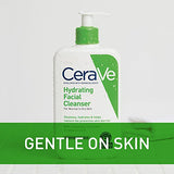 CeraVe Hydrating Facial Cleanser | Moisturizing Non-Foaming Face Wash with Hyaluronic Acid, Ceramides and Glycerin | 16 Fluid Ounce