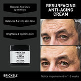Brickell Men's Products Resurfacing Anti-Aging Cream For Men, Natural and Organic Vitamin C Cream, 2 Ounce, Unscented