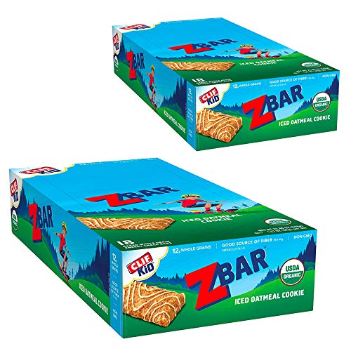 CLIF KID ZBAR - Organic Granola Bars - Iced Oatmeal Cookie - (1.27 Ounce Energy Bars, Lunch Box Snacks, 36 Count)