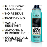 L'Oreal Paris Magic Root Cover Up Gray Concealer Spray Black 2 oz.(Packaging May Vary)