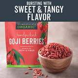 Organic Dried Goji Berries - Non-GMO and Vegan Goji Berries Organic, Perfect for Baking, Teas and Healthy Snacks for Adults (1 lb)