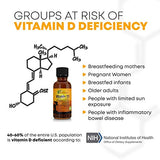 Baby Vitamin D Drops 400 IU (2Fl Oz) - Vitamin D Drops for Infants - Liquid Vitamin D3 Organic with Max Absorption Formula for Newborn, Toddlers, Kids and Adults