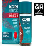 Kori Krill Oil Omega-3 1200mg, 30 Softgels | Multi-Benefit Omega-3 Supplement | Superior Omega-3 Absorption vs Fish Oil and No Fishy Burps