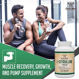 L Citrulline Capsules 1,200mg Per Serving, 210 Count (L-Citrulline Increases Levels of L-Arginine and Nitric Oxide) Muscle Recovery Supplement – Improve Muscle Pump by Double Wood Supplements