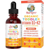 MaryRuth Organics Vitamin D3 | K2 | Drop | Liquid Supplement for Toddlers | Kids for Calcium Absorption Strong Bones | Vegan | Non-GMO | Gluten Free | 1 Fl Oz