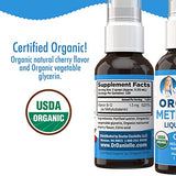 Vitamin B12 Spray | USDA Organic Vitamin B12 Liquid Spray | B12 Vitamin Supplement Liquid for Nerve Function | Liquid Vitamin B12 for Energy Support | Vegan | Gluten Free | Non-GMO | 1 Fl Oz