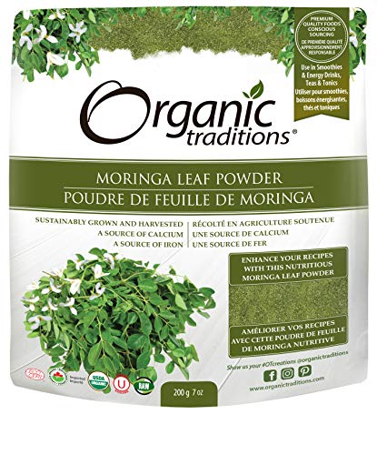 ORGANIC TRADITIONS Moringa Leaf Powder, 200 Gram