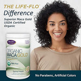 Life-Flo Organic Maca Gold Supplement | 100% Pure Maca Powder for Energy, Stamina & Vitality Support | Unflavored | 16oz
