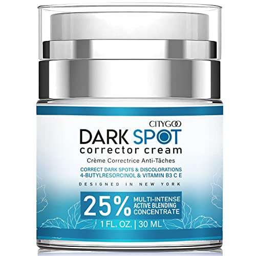 CITYGOO Dark Spot Remover for Face and Body - 1 FL OZ - Dark Spot Corrector Cream with Natural Ingredients - Enriching Skin Care for All Skin Tones - Ideal for Sun Spots, Melasma, Freckles, and Blemish Reduction