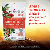 Essential Living Foods - Organic Superfood Immunity Smoothie - 26g Plant Based Protein - Probiotics - Non-GMO - 6oz Resealable Bag, Packaging May Vary