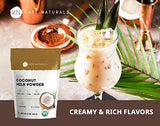 Organic Coconut Milk Powder (12 oz) for Creamer, Coffee, Shakes & Cooking - Kate Naturals - Dairy-Free, Gluten Free, Vegan-Friendly, Keto-Friendly. Unsweetened. Coconut Milk Powder Good for Skin & Boba.