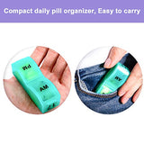 31 Day Pill Organizer 2 Times a Day Monthly Pill Organizer 31 Day AM PM, Monthly Small Pill Case to Hold Daily Vitamin Suppments, Pill Boxes Detachable for Travel