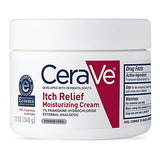 CeraVe Moisturizing Cream for Itch Relief | 340gram | Dry Skin Itch Relief Cream with Pramoxine Hydrochloride | Fragrance Free