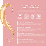 Provence Beauty Honey Suckle Jasmine Multi-Use Oil for Face, Body & Hair - Hydrates Skin & Restores Hair's Natural Shine - Enriched with Apricot Oil, Fractionated Coconut Oil & Vitamin E - 4 Fl Oz